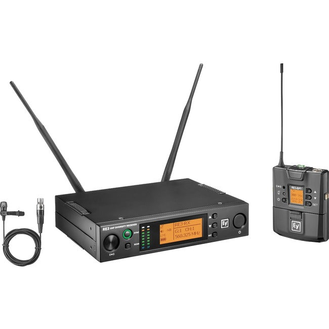 Electro-Voice UHF Wireless Set Featuring CL3 Cardioid Lavalier Microphone RE3-BPCL-5H