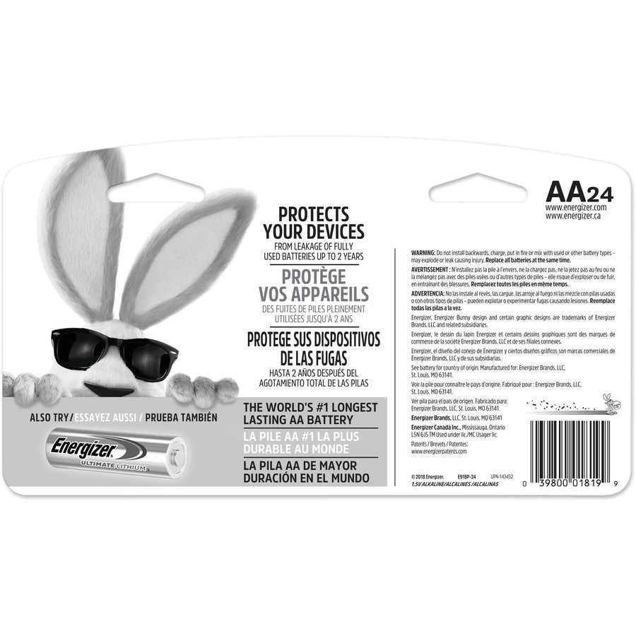 Energizer MAX Alkaline AA Batteries E91BP24