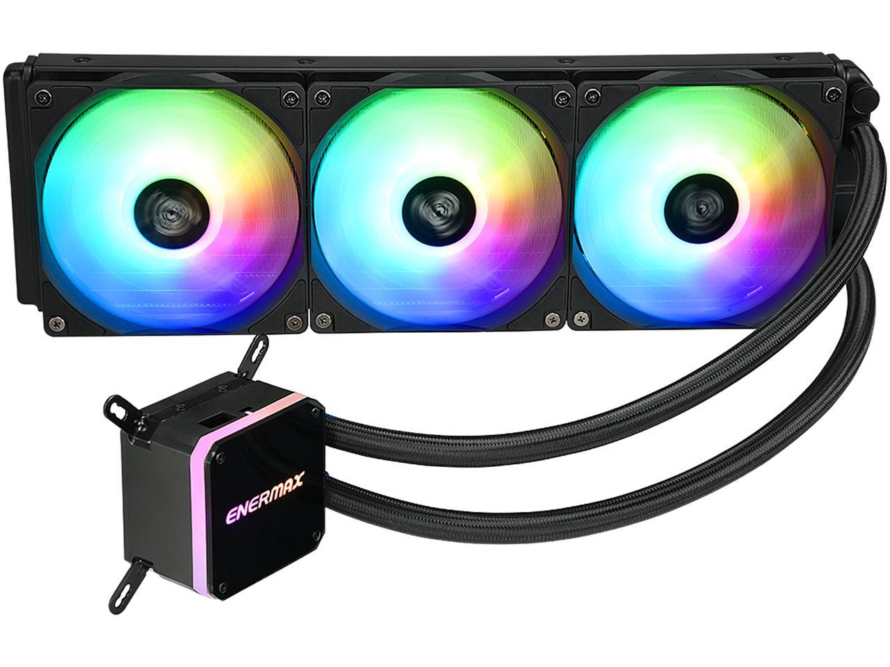 Enermax Liqmax Iii Argb 360, Addressable Rgb All-In-One Cpu Liquid Cooler For Am4 / Lga1200, 360Mm