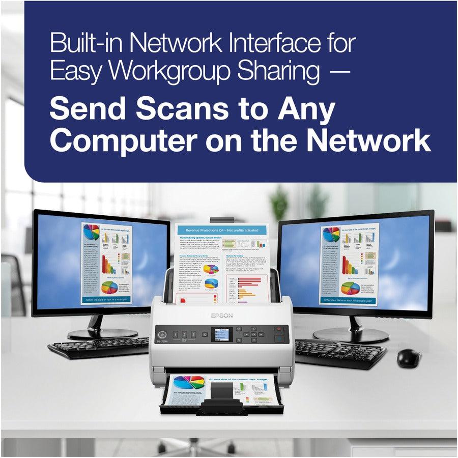 Epson Ds-730N - Document Scanner - Desktop - Usb 2.0, Gigabit Lan