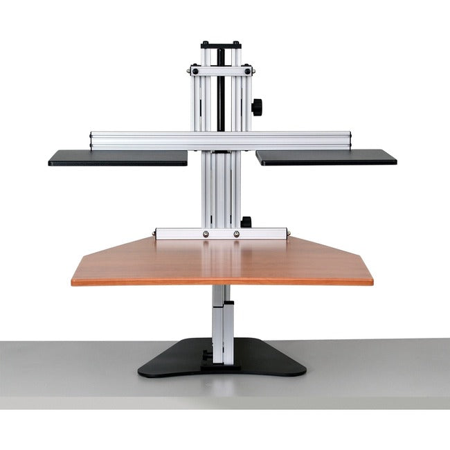 Ergo Desktop Dual Kangaroo Sit and Stand Workstation, Cherry, Fully Assembled ED-DK-CHE-FA