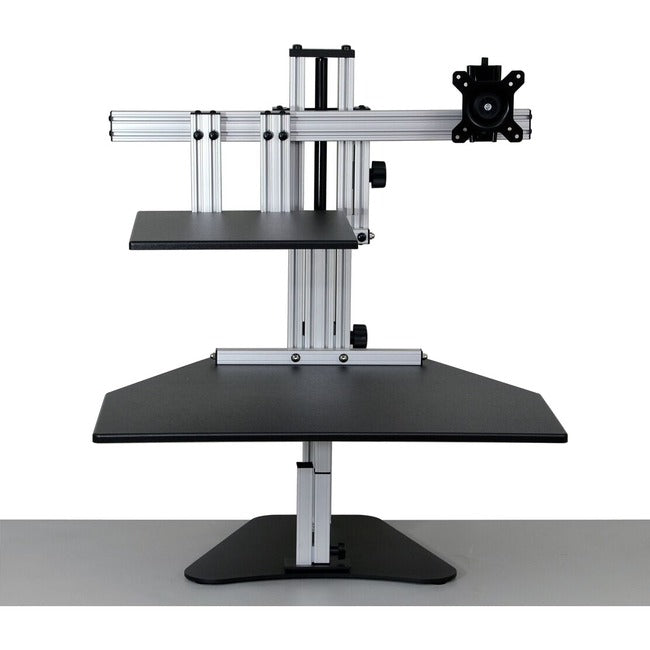 Ergo Desktop Hybrid Kangaroo Sit and Stand Workstation BLK Minimally Assembled ED-HK-BLK-5B