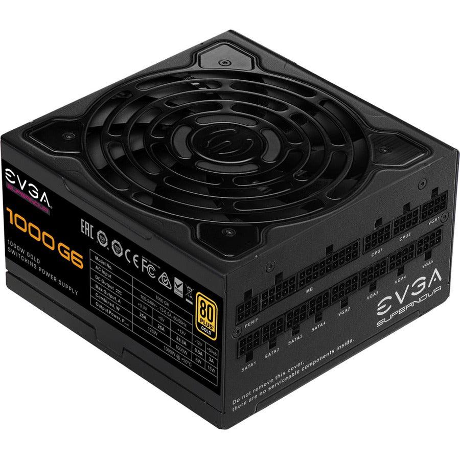 Evga Supernova G6 Series 220-G6-1000-X1 1000W 80 Plus Gold Fully Modular 10 Year Warranty Power Supply