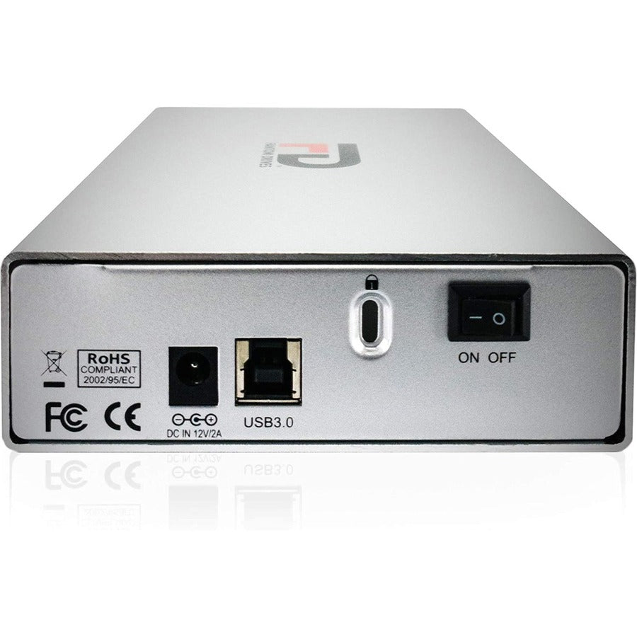 Fantom Drives 8TB External Hard Drive - GFORCE 3 - USB 3, Aluminum, Silver, GF3S8000U