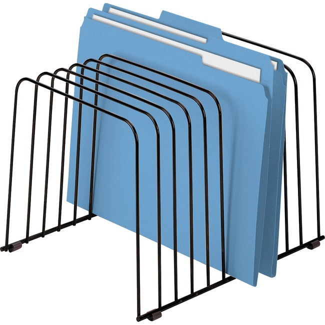 Fellowes 11 Compartment Wire File Organizer, Black, Steel 72112