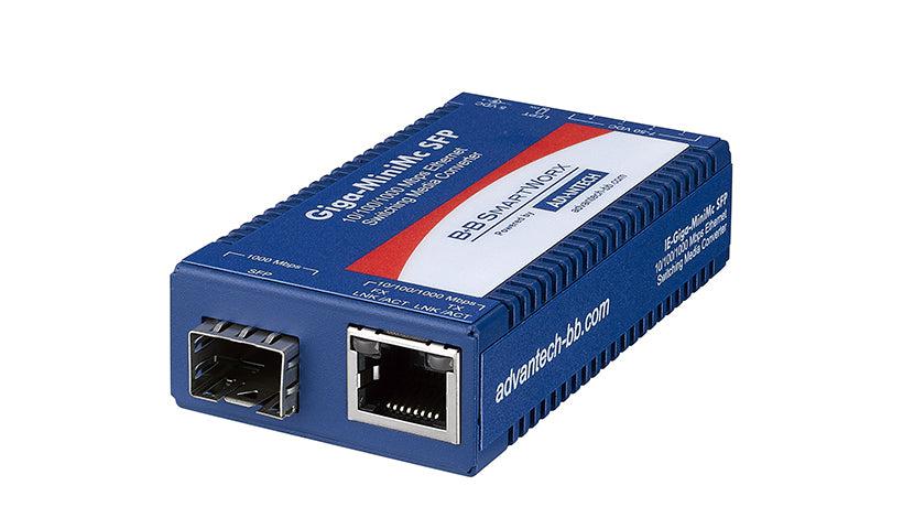 Fiber Ethernet Media Converter - Gigabit TX/SFP Network Converter | Advantech IMC-370-SFP-PS-A