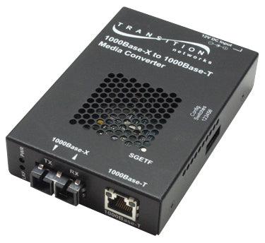 Fiber Ethernet Switches - SGETF1014 Gigabit Media Converter | Transition Networks SGETF1014-110-NA