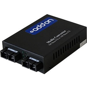 Fiber Media Converter 1000Base-SX to 1000Base-LX - MMF SMF Long Distance | TecISoft ADD-GMC-MMSM-6SC