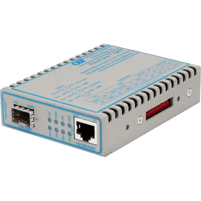 FlexPoint 10/100/1000 Gigabit Ethernet Fiber Media Converter RJ45 SFP Wide Temp 4719-0W