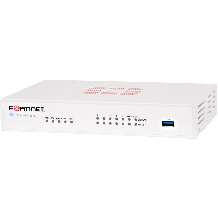 Fortinet 7 X Ge Rj45 Ports (Including 2 X Wan Port, 5 X Switch Ports), Wireless (802.11A/B/G/N), Fwf-51E-D