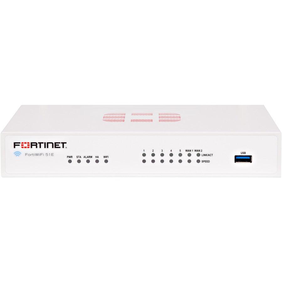 Fortinet 7 X Ge Rj45 Ports (Including 2 X Wan Port, 5 X Switch Ports), Wireless (802.11A/B/G/N), Fwf-51E-F