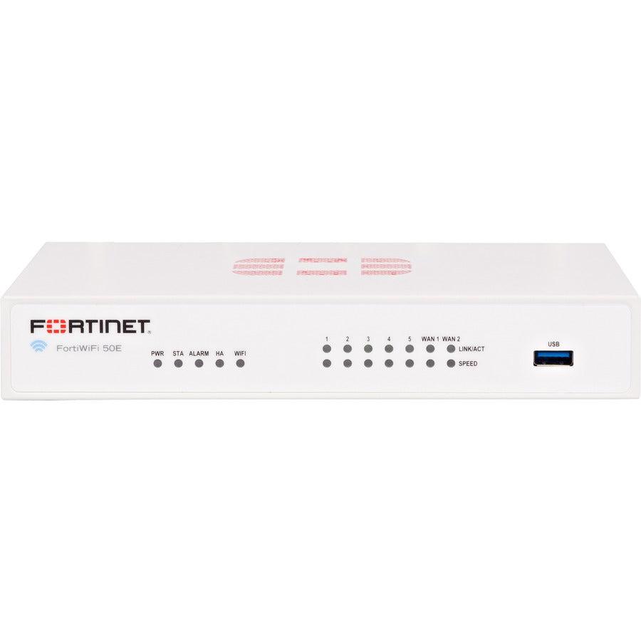 Fortinet 7 X Ge Rj45 Ports (Including 2 X Wan Port, 5 X Switch Ports), Wireless (802.11A/B/G/N) No Fwf-50E-J