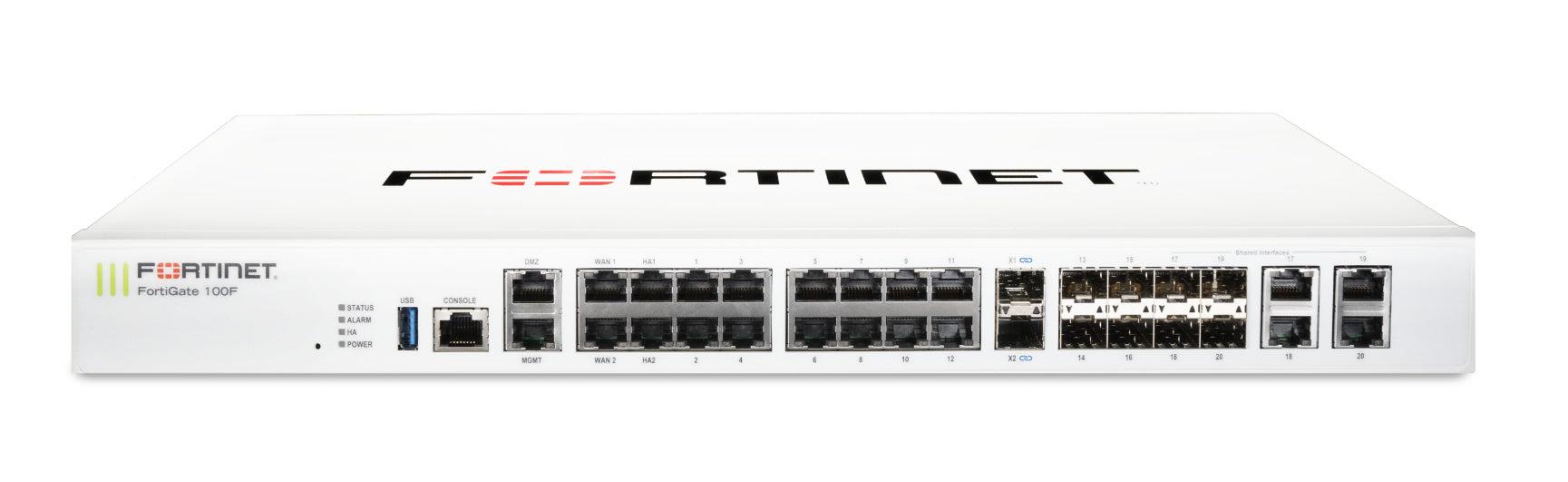 Fortinet Fortigate-101F Hardware Plus 5 Year 24X7 Forticare And Fortiguard Unified Threat Protection (Utp)