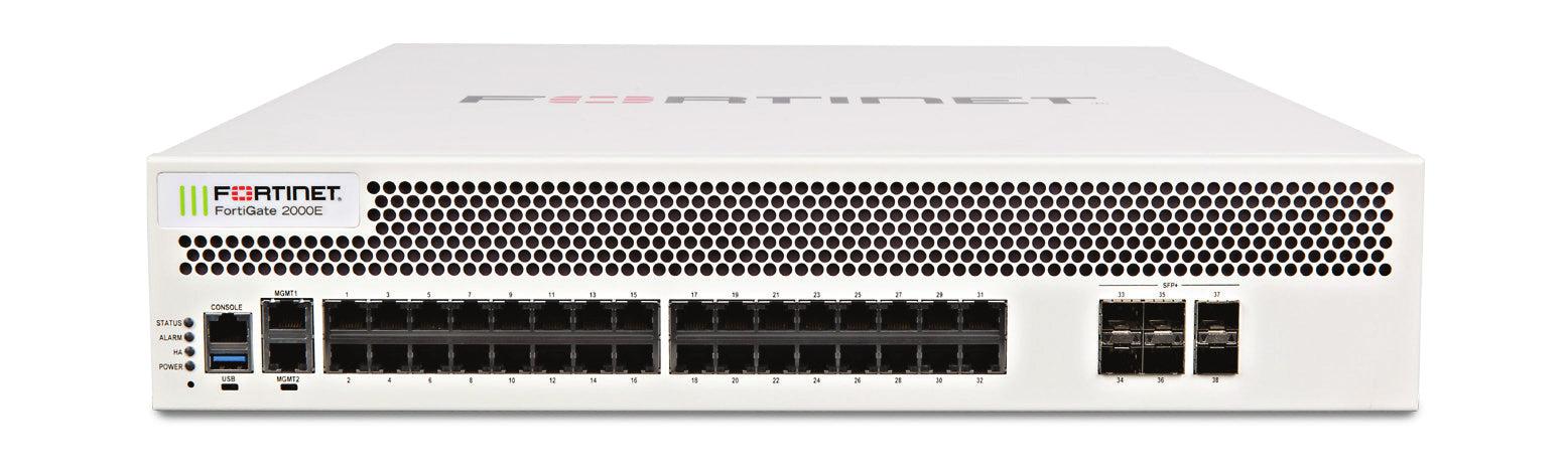 Fortinet Fortigate-2000E Hardware Plus 5 Year 24X7 Forticare And Fortiguard Unified Threat Protection (Utp)