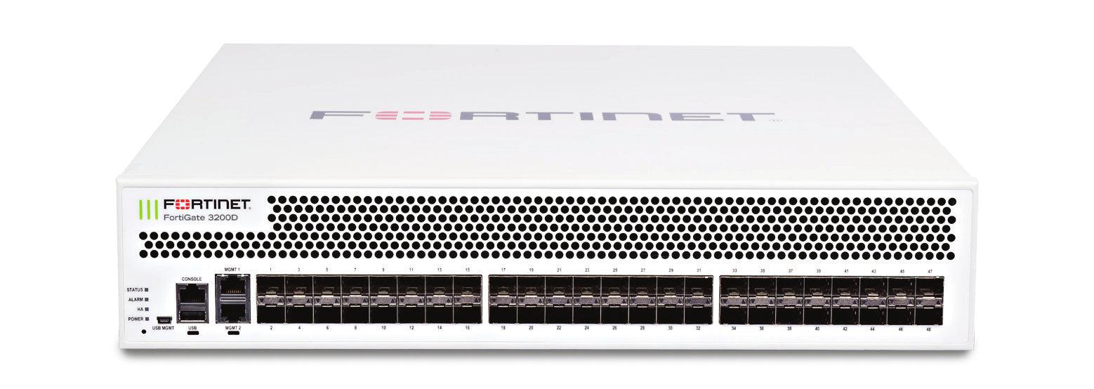 Fortinet Fortigate-3200D Hardware Plus 3 Year 24X7 Forticare And Fortiguard Unified Threat Protection (Utp)