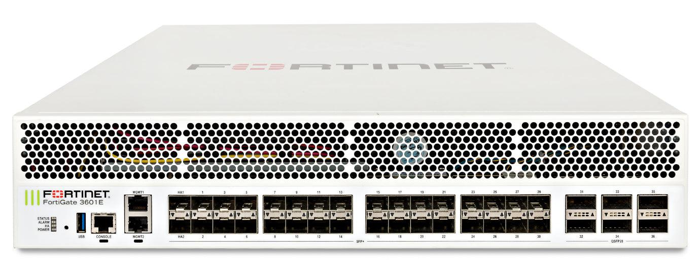 Fortinet Fortigate-3600E-Dc Hardware Plus 3 Year 24X7 Forticare And Fortiguard Enterprise Protection
