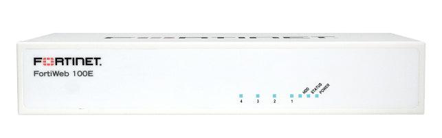 Fortinet Fortiweb-100E, 4 X Ge Rj45 Ports, 4Gb Ram, 1 X 32Gb Ssd Storage