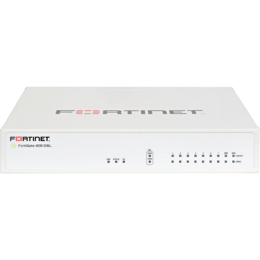 Fortinet Fortigate-60E-Dslj Hardware Plus 5 Year 24X7 Forticare And Fortiguard Unified Threat Protection (Utp)