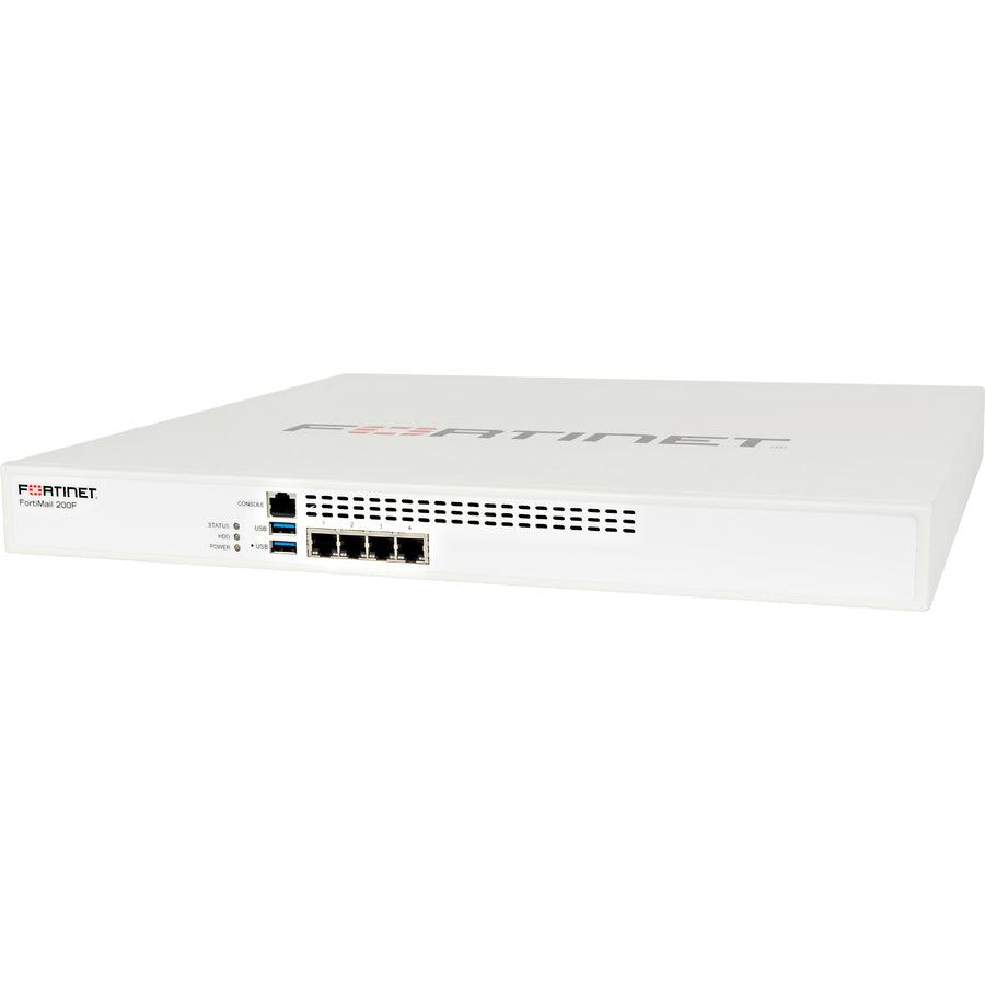 Fortinet Fortimail-200F Hardware Plus 3 Year 24X7 Forticare And Fortiguard Enterprise Atp Bundle