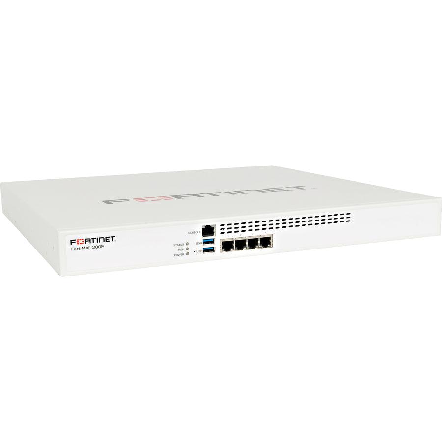Fortinet Fortimail-200F Hardware Plus 5 Year 24X7 Forticare And Fortiguard Base Bundle