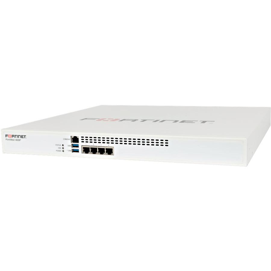Fortinet Fortimail-400F Hardware Plus 1 Year 24X7 Forticare And Fortiguard Base Bundle