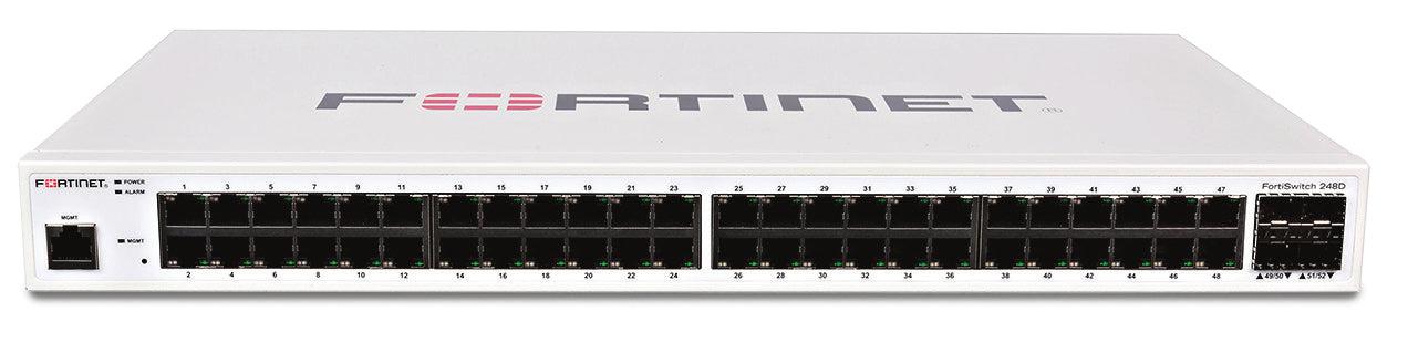 Fortinet Layer 2/3 Fortigate Switch Controller Compatible Switch With 48 X Ge Rj45 Ports, 4 X Ge Sfp