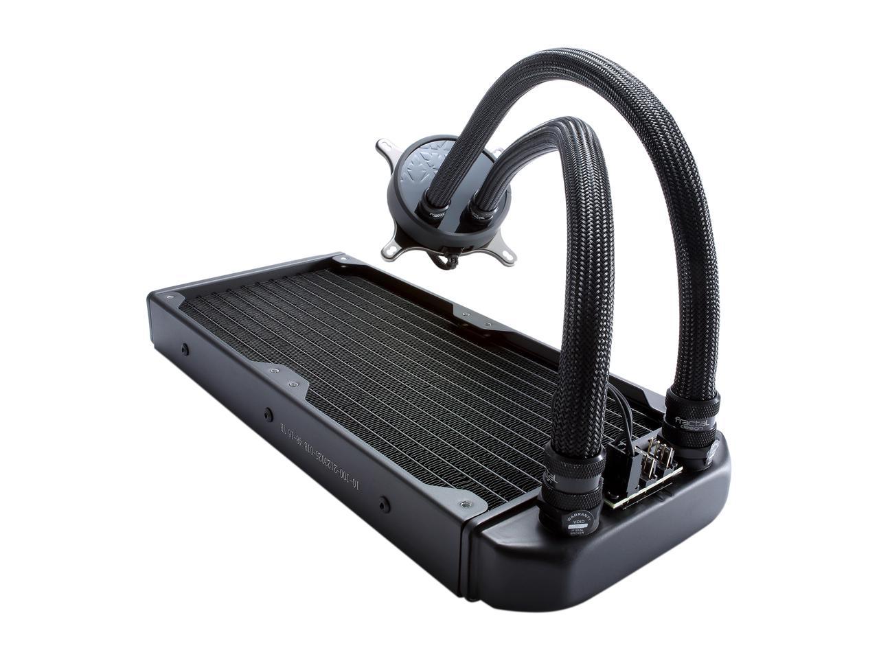 Fractal Design Celsius S24 Blackout 240Mm Silent High Performance Slim Expandable All-In-One Cpu Liquid / Water Cooler