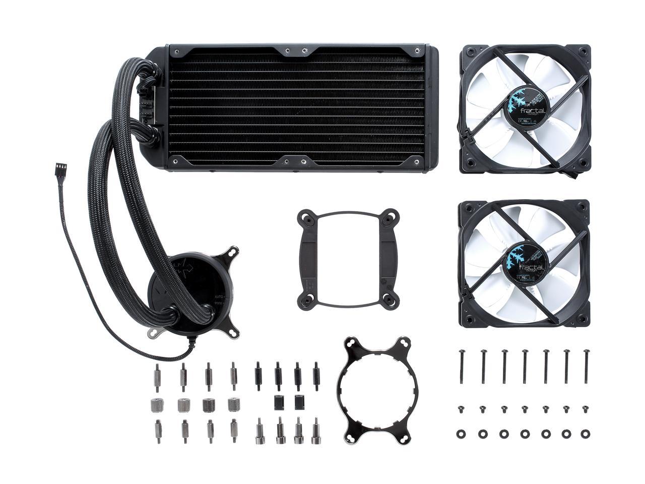Fractal Design Celsius S24 Fd-Wcu-Celsius-S24-Bk Cpu Liquid Cooler For Intel