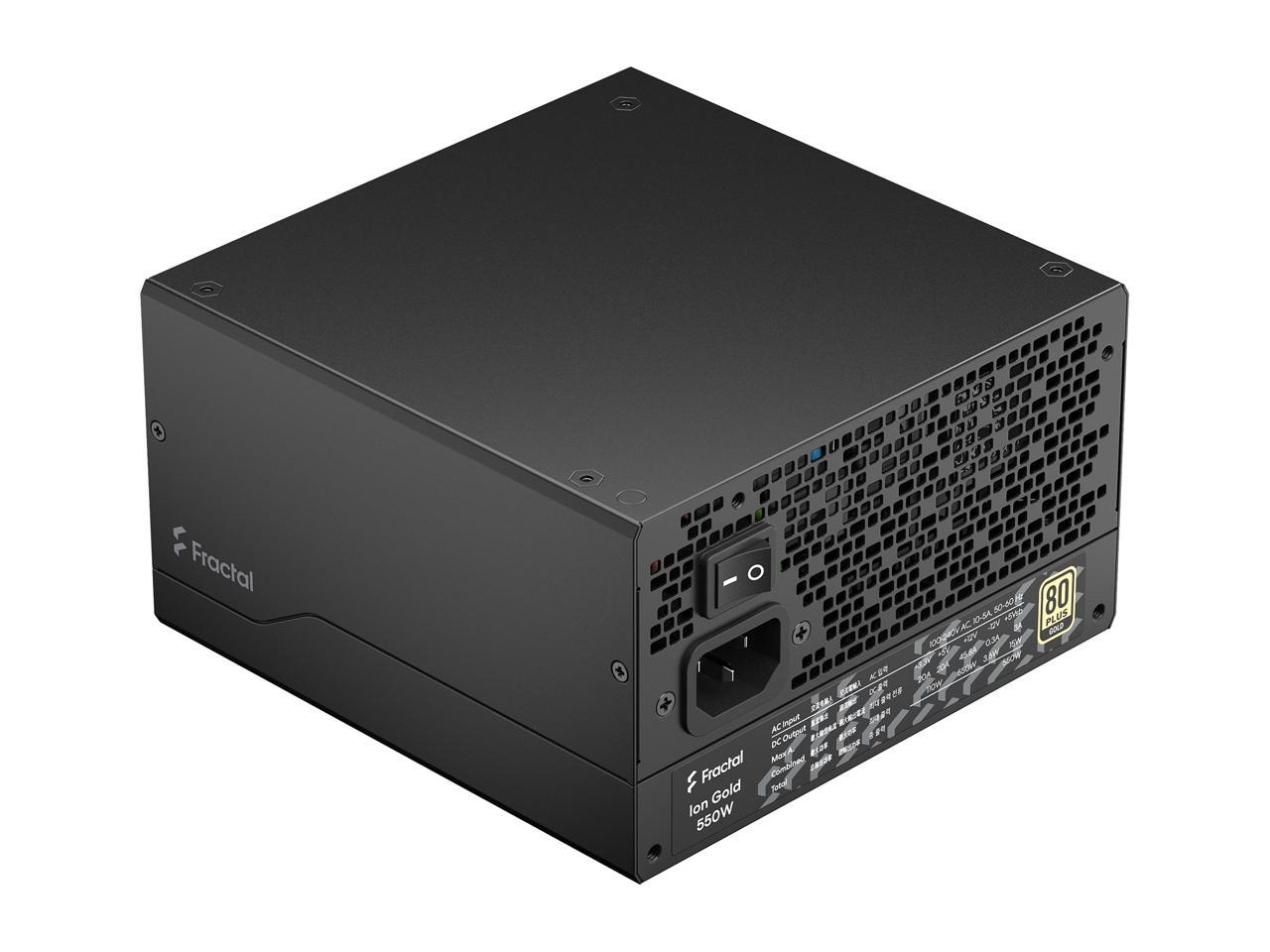 Fractal Design Fd-P-Ia2G-550-Us Ion Gold 550W 80 Plus Gold Certified Fully Modular Atx Power Supply