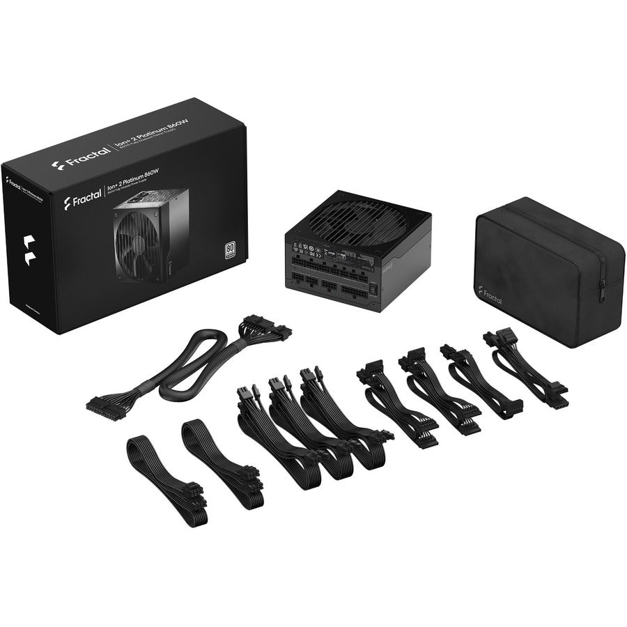 Fractal Design Ion+ 2 860W 80 Plus Platinum Certified 860W Full Modular Atx Power Supply/ Fd-P-Ia2P-860-Us