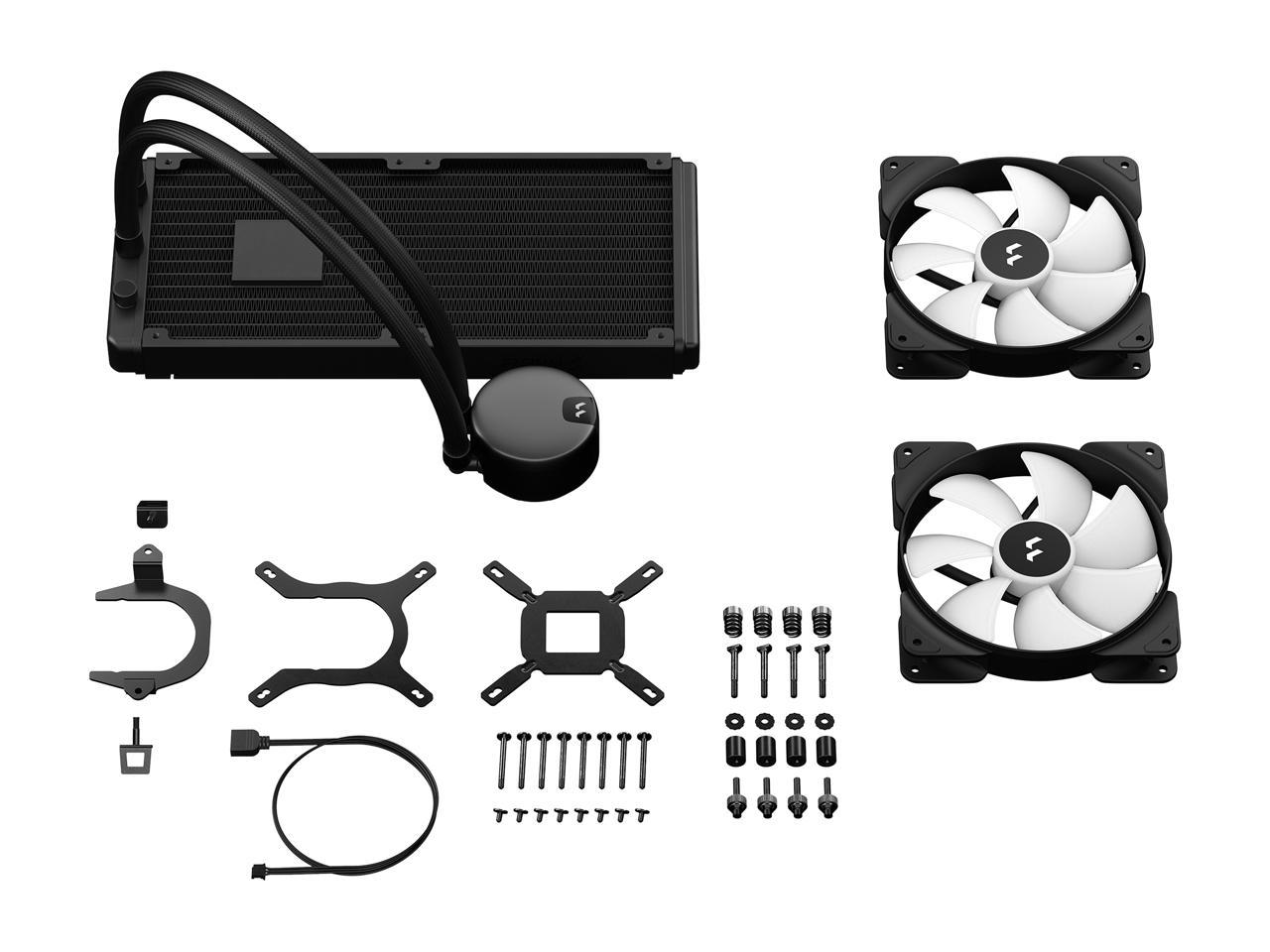 Fractal Design Lumen S28 Rgb Aspect 14 Rgb X2 Aio Cpu Liquid/Water Cooler/ Fd-W-L1-S2802