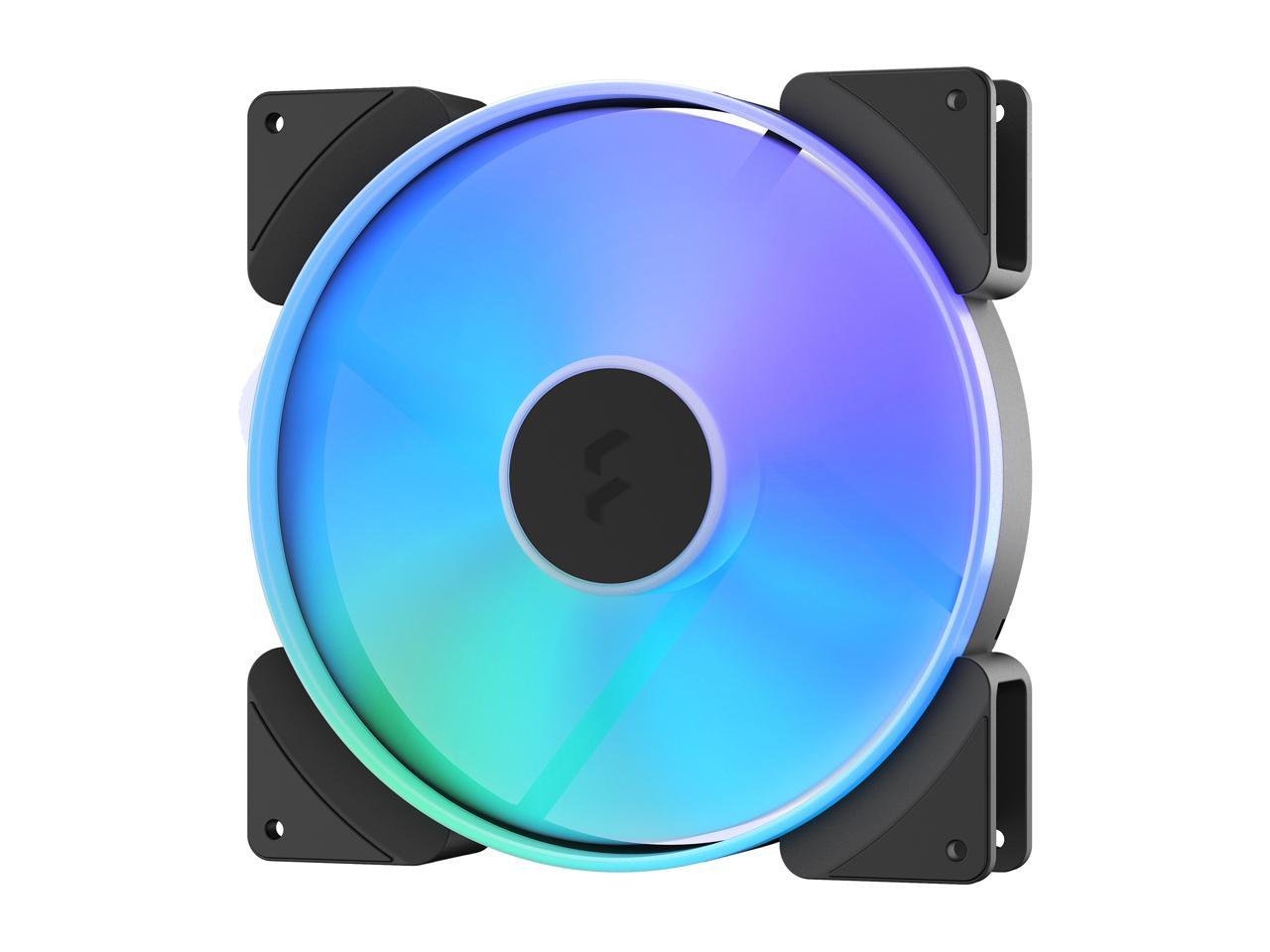 Fractal Design Prisma Al-18 Pwm 180 Mm Addressable Rgb Led Lls Bearing Computer Case Fan (2-Pack)