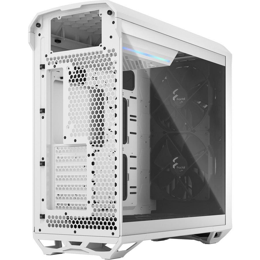 Fractal Design Torrent White E-Atx Tempered Glass Window High-Airflow Mid Tower Computer Case - Fd-C-Tor1A-03 (White)