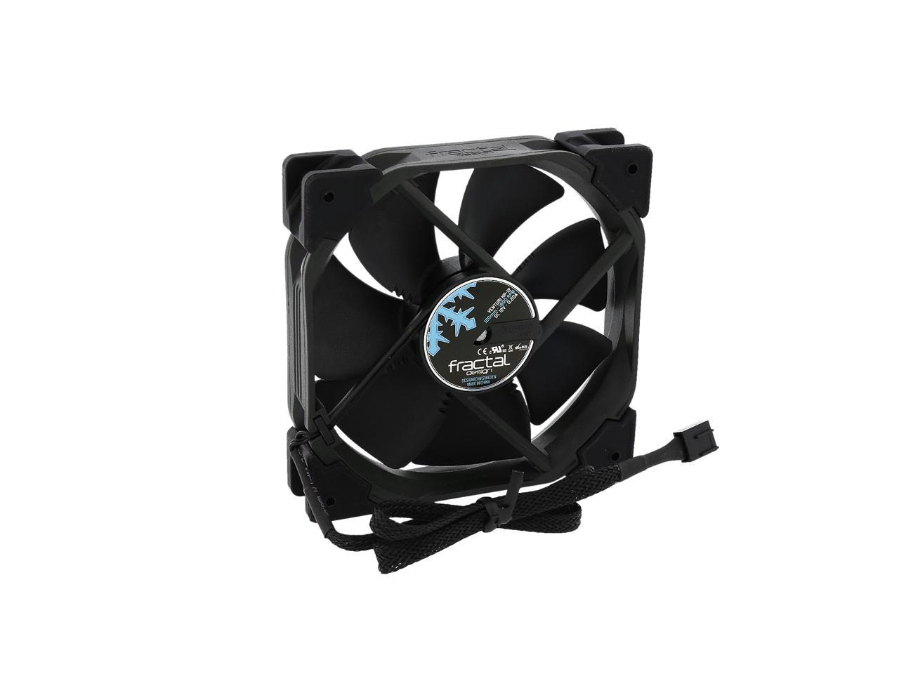 Fractal Design Venturi Hp Series Black Fluid Dynamic Bearing High Pressure Pwm 120Mm Radiator/Heatsink Optimized Fan