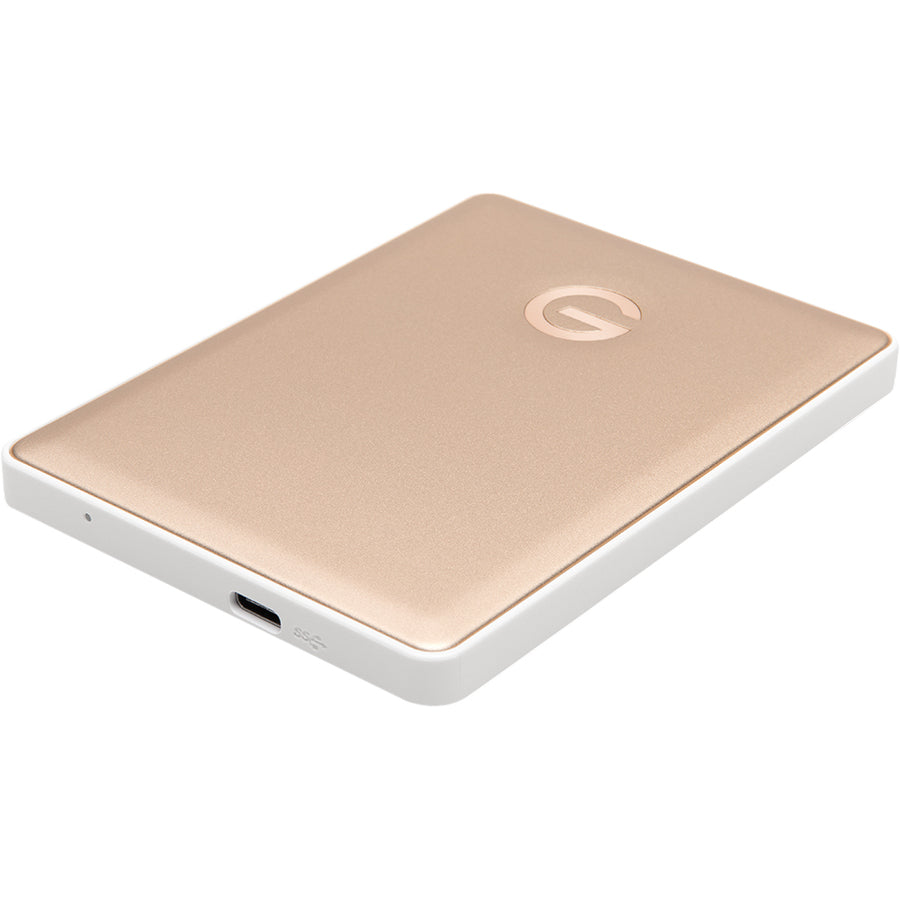 G-Technology G-DRIVE mobile USB-C GDMUCWWC20001AGBV2 2 TB Portable Hard Drive - 2.5 External - Gold" 0G10340