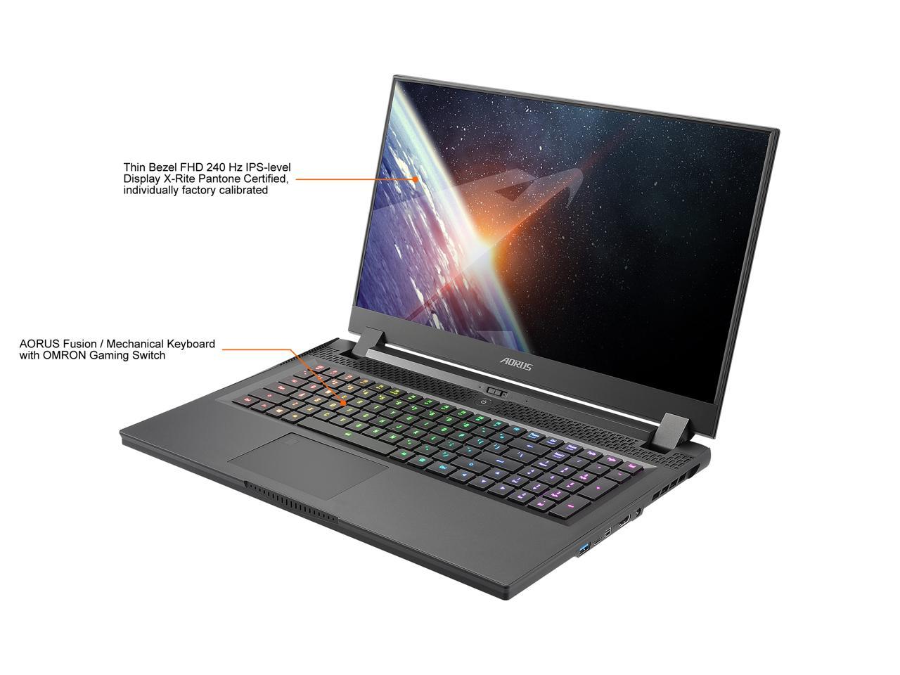 Gigabyte Aorus 17G Yd - 17.3" Fhd Ips Anti-Glare 300Hz, Intel Core I7, Nvidia Geforce Rtx 3080