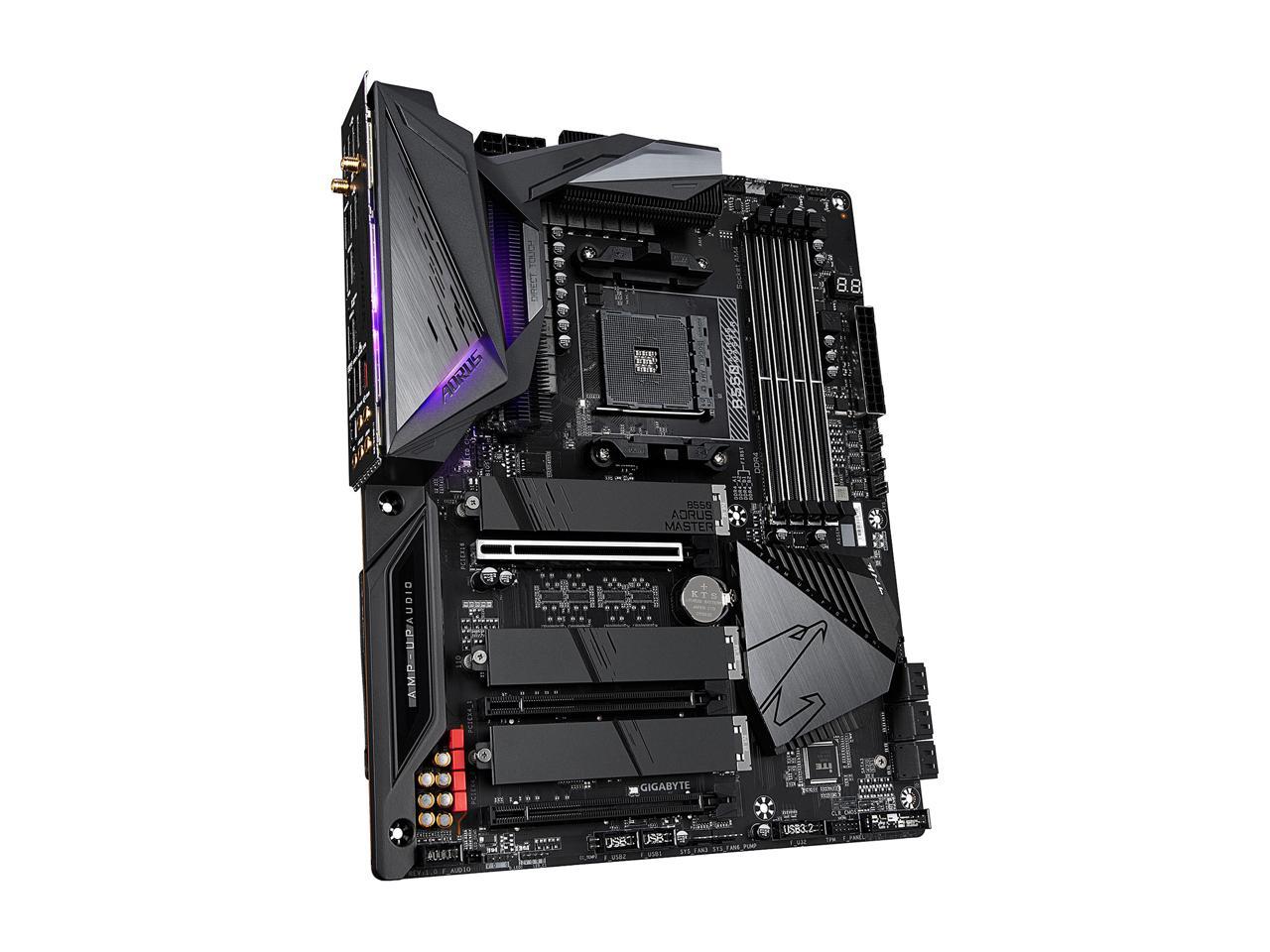 Gigabyte B550 Aorus Master Am4 Amd B550 Atx Motherboard With Triple M.2, Sata 6Gb/S, Usb 3.2 Gen 2, Wifi 6, 2.5 Gbe Lan, Pcie 4.0