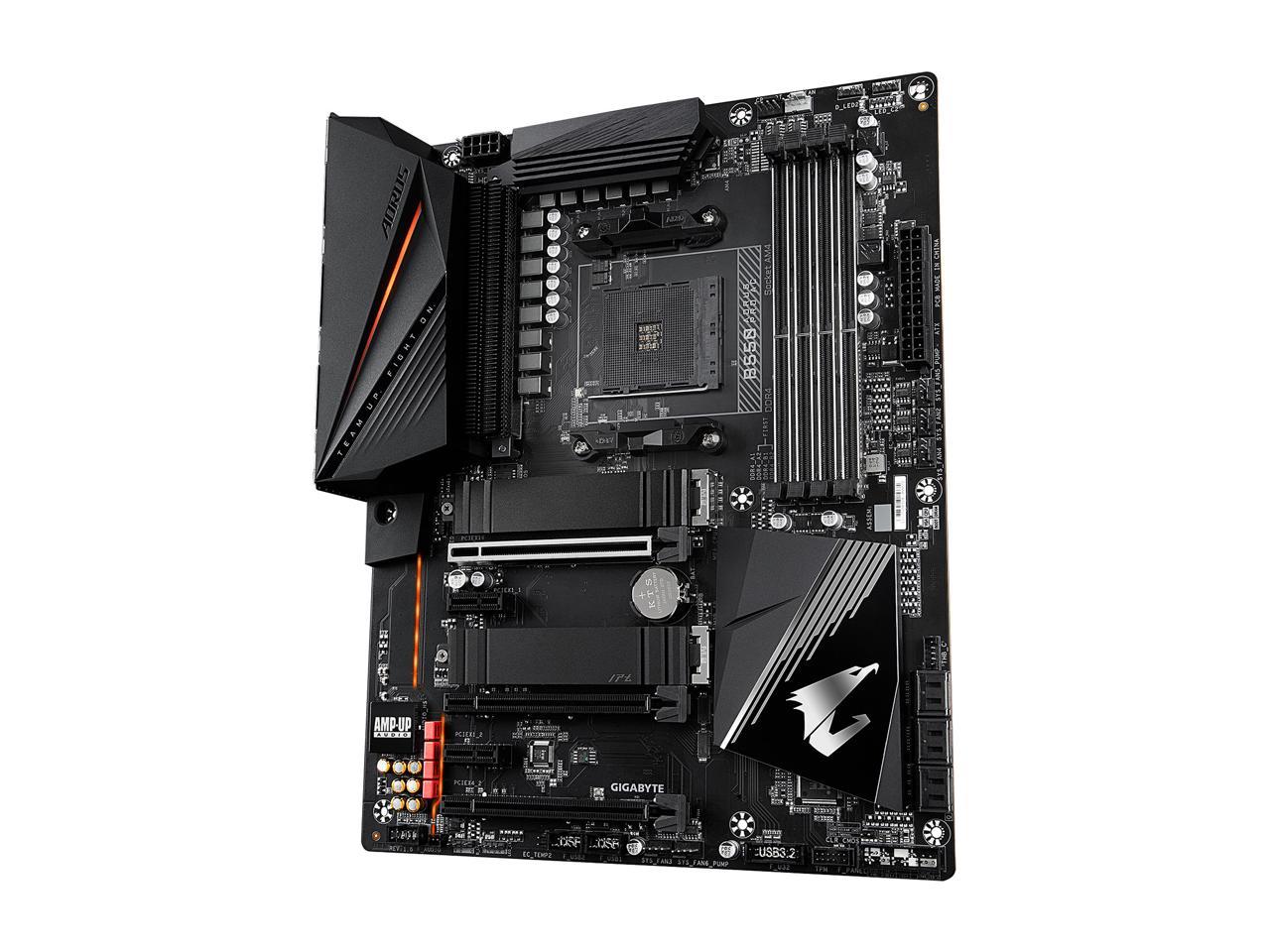 Gigabyte B550 Aorus Pro Ac Am4 Amd B550 Atx Motherboard With Dual M.2, Sata 6Gb/S, Usb 3.2 Gen 2, Intel 802.11Ac, 2.5 Gbe Lan, Pcie 4.0