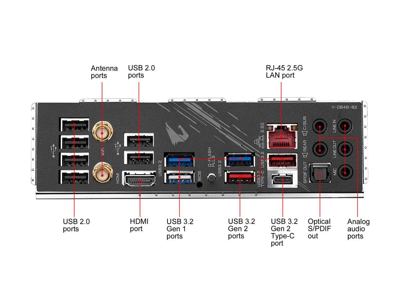 Gigabyte B550 Aorus Pro Ac Am4 Amd B550 Atx Motherboard With Dual M.2, Sata 6Gb/S, Usb 3.2 Gen 2, Intel 802.11Ac, 2.5 Gbe Lan, Pcie 4.0