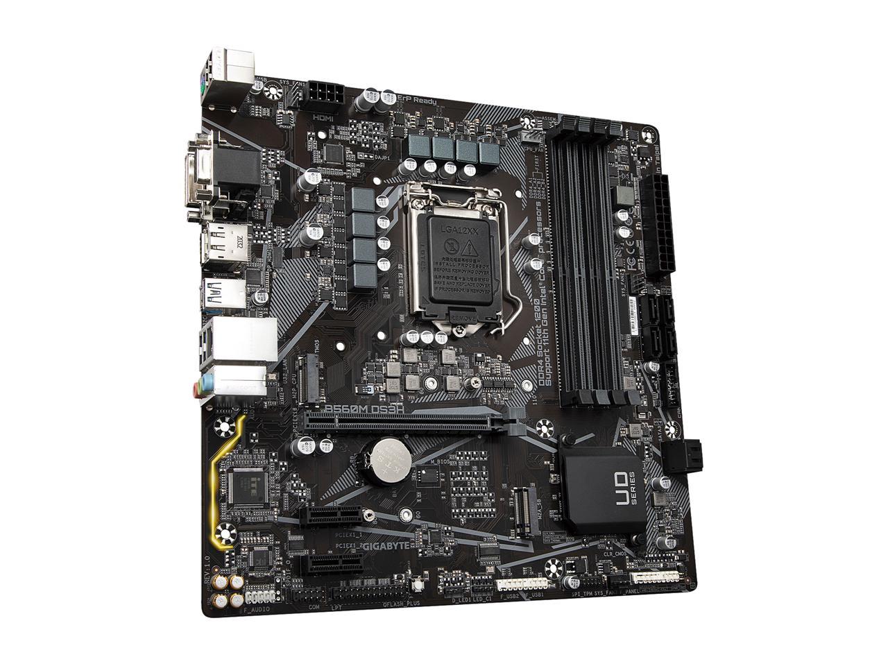 Gigabyte B560M Ds3H Socket Lga1200/ Intel B560/ Ddr4/ Sata3&Usb3.2/ M.2/ Micro Atx Motherboard