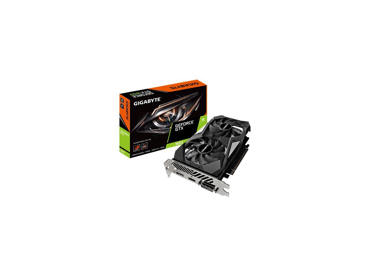Gigabyte Geforce Gtx 1650 4Gb Gddr6 Pci Express 3.0 X16 Atx Video Card Gv-N1656Wf2Oc-4Gd (Rev. 2.0)