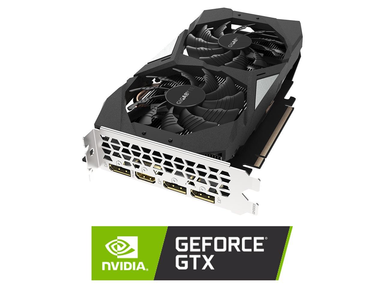Gigabyte Geforce Gtx 1660 Ti Oc 6G Graphics Card, 2 X Windforce Fans, 6Gb 192-Bit Gddr6, Gv-N166Toc-6Gd Video Card