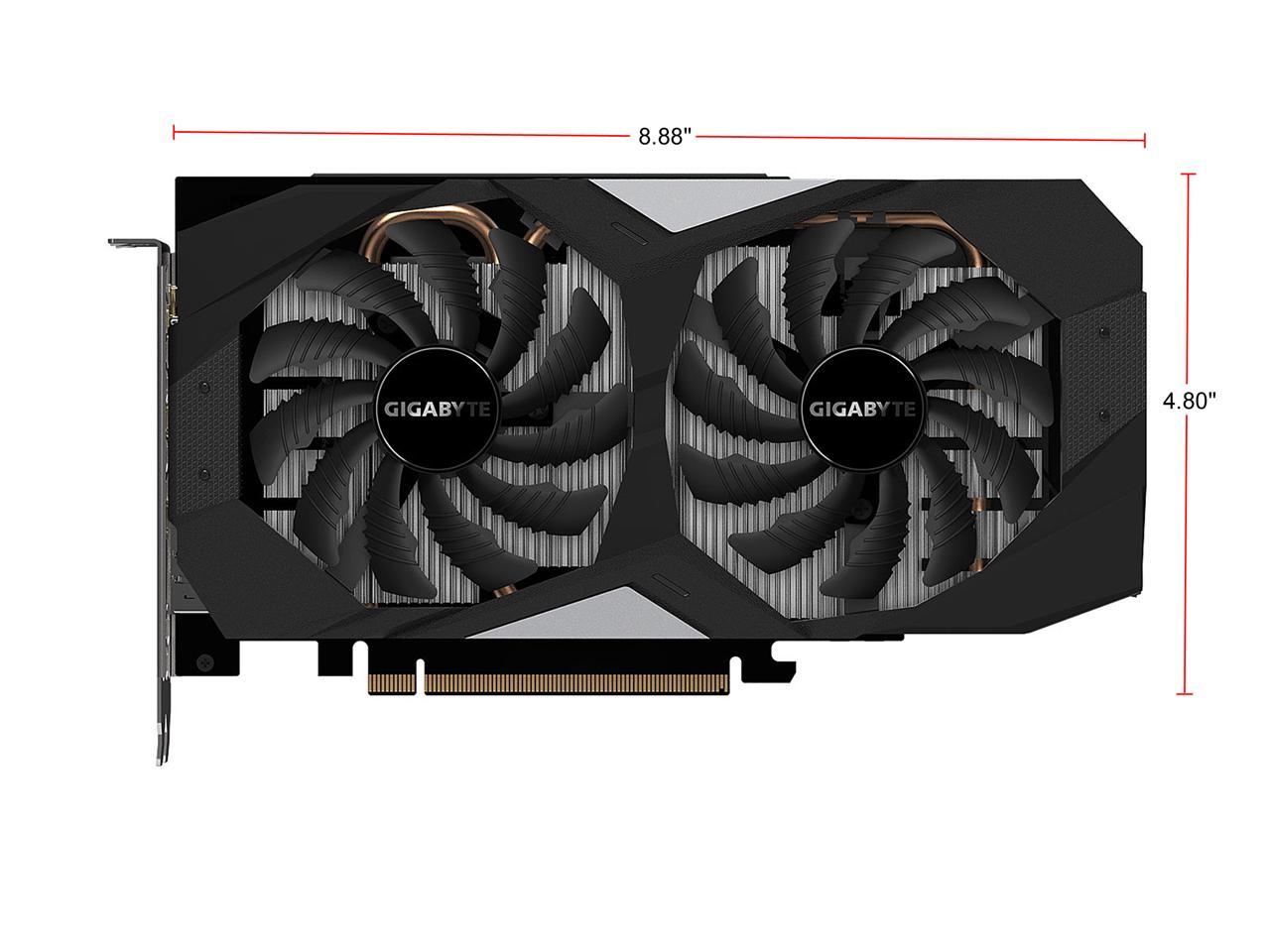 Gigabyte Geforce Rtx 2060 Oc 6G Graphics Card, 2 X Windforce Fans, 6Gb 192-Bit Gddr6, Gv-N2060Oc-6Gd Video Card
