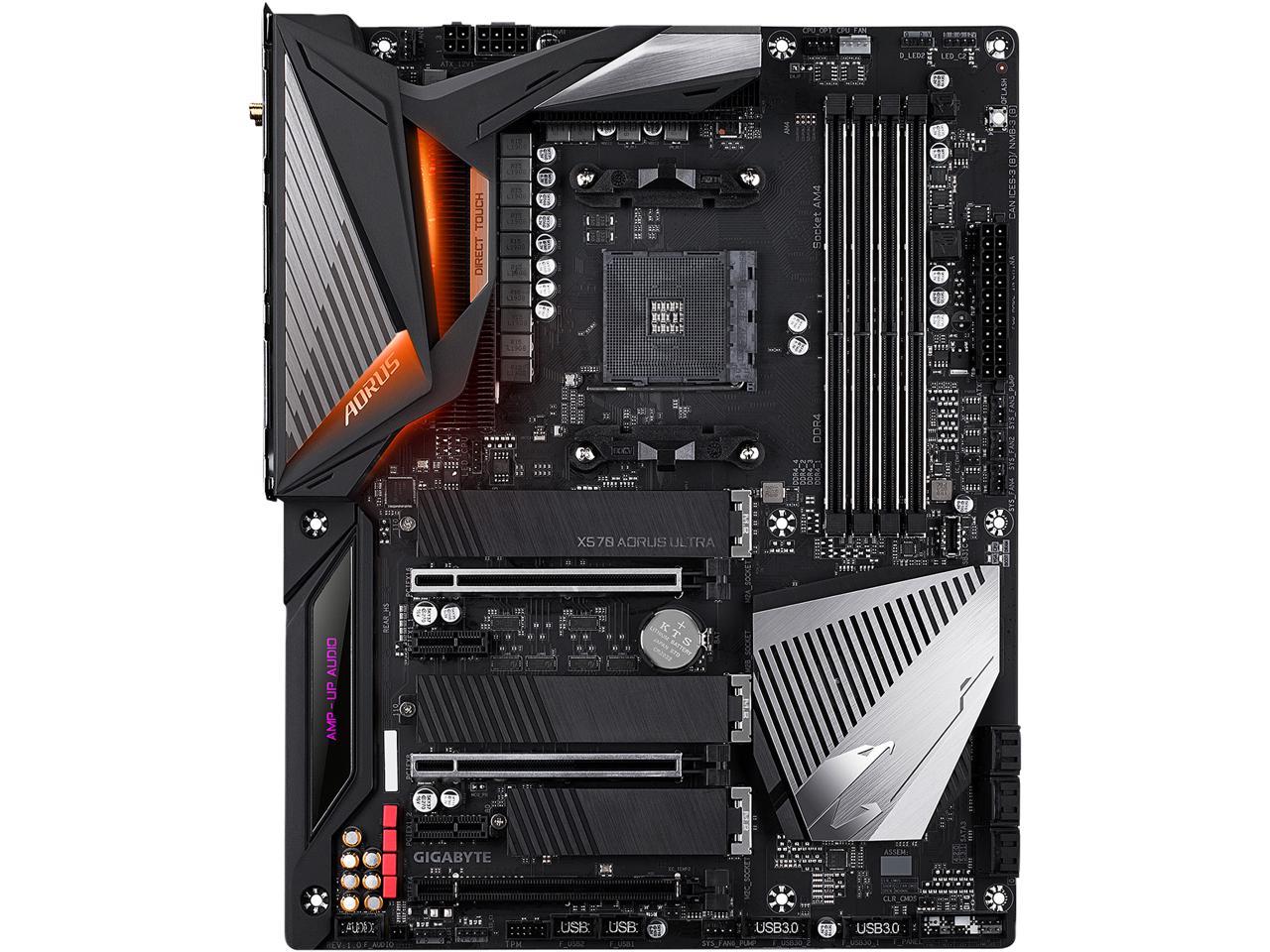 Gigabyte X570 Aorus Ultra Amd Ryzen 3000 Pcie 4.0 Sata 6Gb/S Usb 3.2 Amd X570 Atx Motherboard