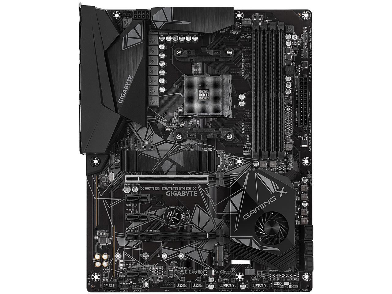Gigabyte X570 Gaming X Amd Ryzen 3000 Pcie 4.0 Sata 6Gb/S Usb 3.2 Amd X570 Atx Motherboard