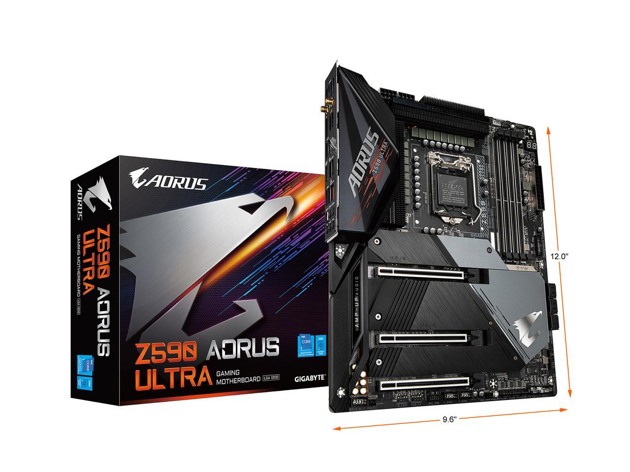 Gigabyte Z590 Aorus Ultra Lga 1200 Intel Z590 Sata 6Gb/S Atx Intel Motherboard