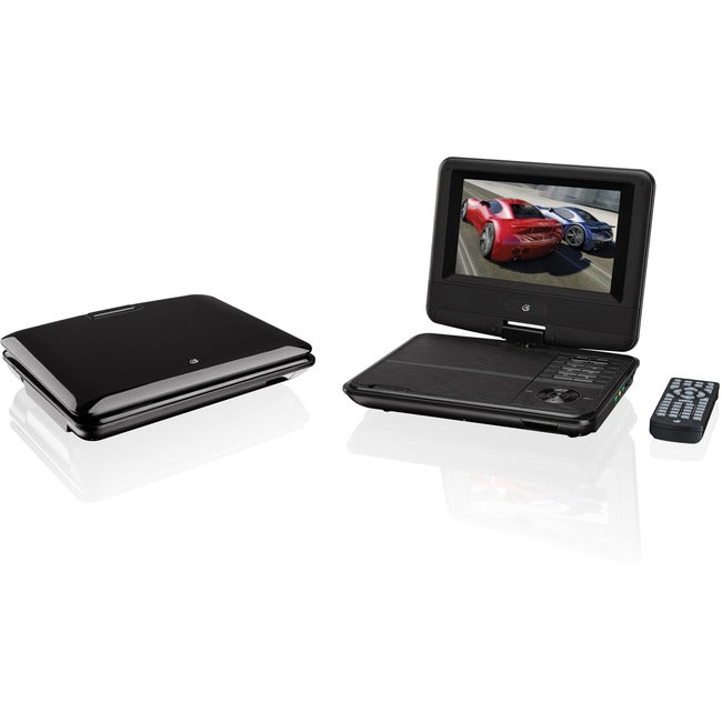 GPX PD701B Portable DVD Player - 7 Display - 480 x 234 - Black"