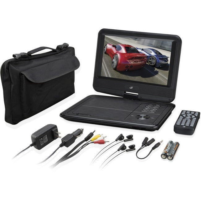GPX PD901VPB Portable DVD Player - 9 Display - 800 x 480 - Black"