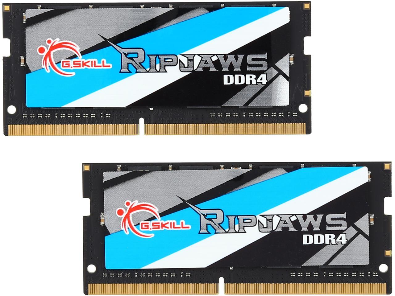 G.Skill Ripjaws Series 32Gb (2 X 16Gb) 260-Pin Ddr4 So-Dimm Ddr4 2400 (Pc4 19200) Laptop Memory Model F4-2400C16D-32Grs