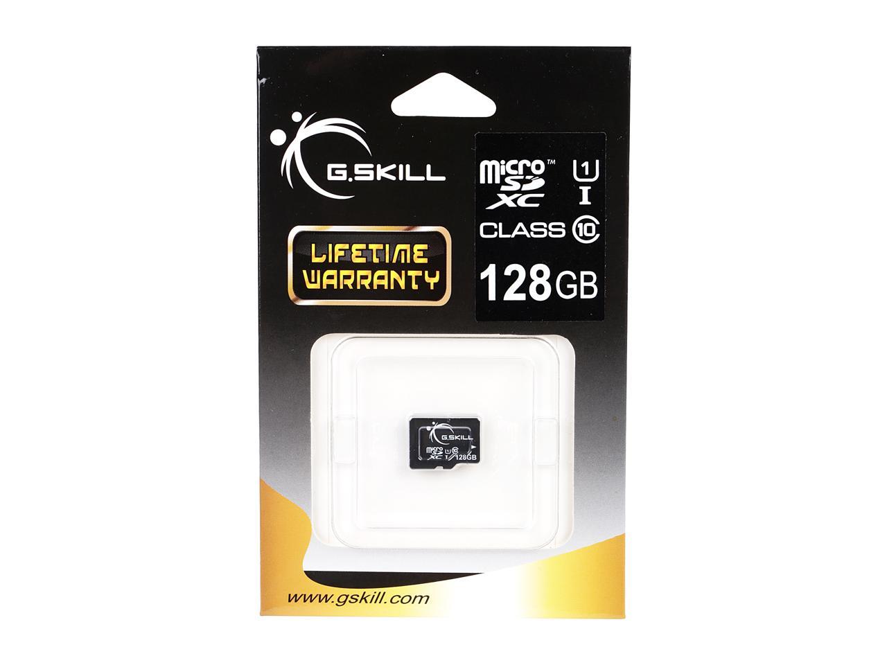 G.Skill 64Gb Microsdxc Uhs-I/U1 Class 10 Memory Card With Adapter (Ff-Tsdxc64Ga-U1)
